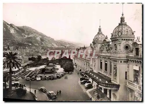 Moderne Karte Monte Carlo Le Casino et le CAfe de Paris