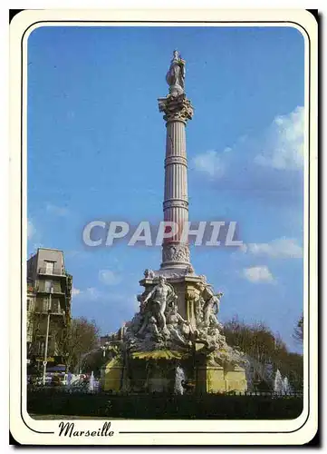 Cartes postales moderne Marseille Bouches du Rhone La Place Castellane la Fontaine Cantini