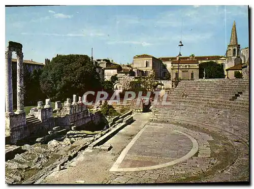 Moderne Karte La Provence Romaine Arles Le Theatre Antique datant du regne d Auguste