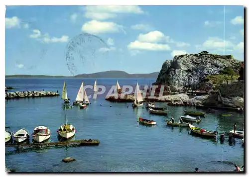 Moderne Karte La Cote Bleue Calanque de Niolon Voilrer en evolution dans le Port