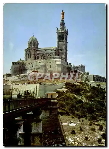 Cartes postales moderne Couleurs et Lumiere de France Marseille Bouches du Rhone Basilique de Notre Dame de la Garde