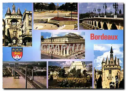 Moderne Karte Bordeaux La Grosse Cloche Les Allees de Tourny