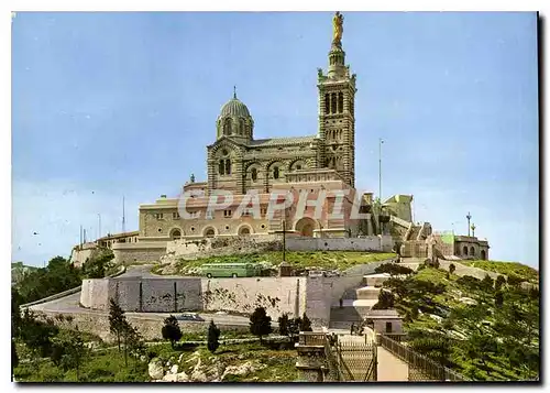 Cartes postales moderne Le Carrefour du Monde Marseille Basilique Notre Dame de la Garde