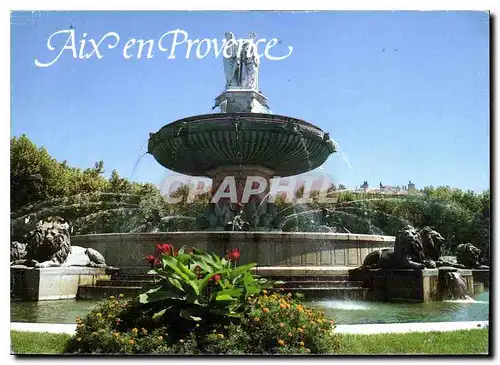 Cartes postales moderne Lumiere et Beaute de la Provence Aix en Provence La Grande Fontaine