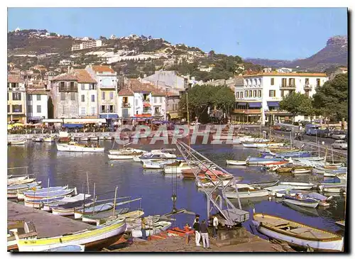 Moderne Karte Lumier et Beaute de la Cote d'Azur Cassis vue generale du Port