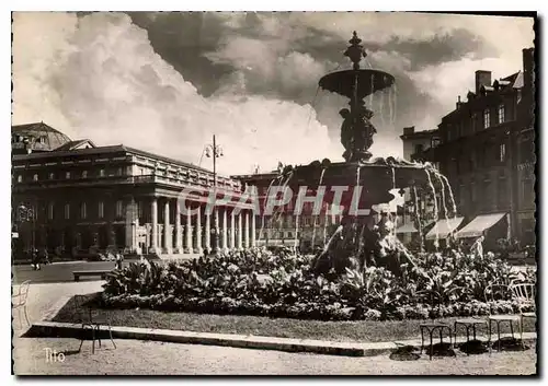 Cartes postales moderne Bordeaux Place de la Comedie