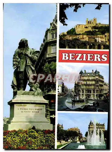 Cartes postales moderne Capitale du Vignoble Languedocien Beziers Divers aspects