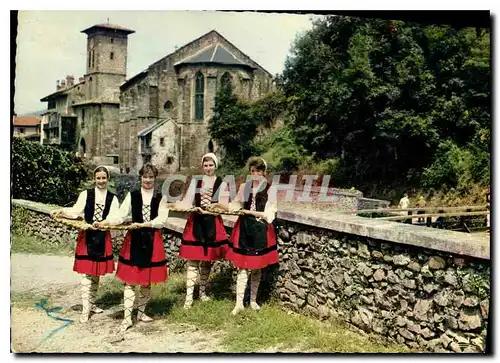 Cartes postales moderne Folklore Basque Groupe Garaztarrak de Saint Jean Pied de Port Danse des Marchandes de Poissons