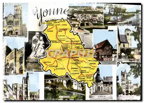 Cartes postales moderne Yonne sous Prefectures Sens Avallon Patrie du Marechal Vauban ne a St Leger en 1633 Region renom