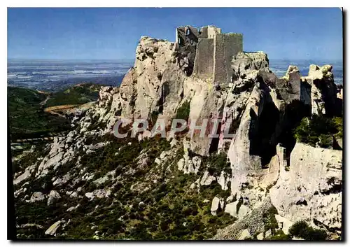 Cartes postales moderne En Provence les Baux de provence Ruines du Chateau Seigneurial Race d'Aiglons Jamais Vassale qui
