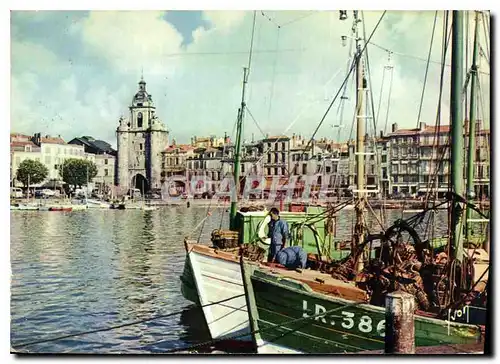 Moderne Karte La Rochelle Charente Maritime porte de la Grosse Horloge XII siecle Cours du President Wilson Ba