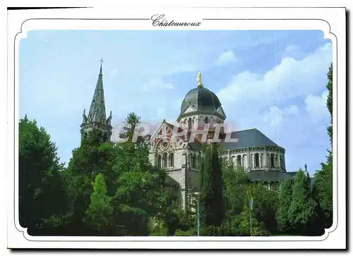 Moderne Karte Chateauroux Indre 1ere ville fleurie d'Europe Eglise Notre Dame