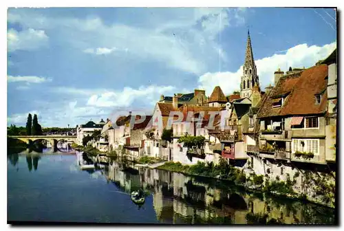 Moderne Karte Argenton sur Creuse Indre Vieilles Maisons a Galeries au bord de la Creuse