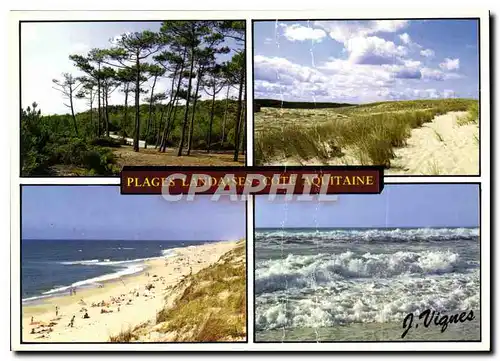 Cartes postales moderne Visage des Landes Vacances Paisibles et Douceur oceane sur la Cote d'Aquitaine