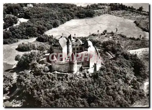 Moderne Karte Rosnay Indre vue aerienne Chateau du Bouchet en Brenne