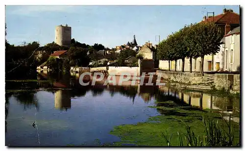 Moderne Karte Issoudun Indre les bords de la Theols