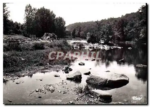 Moderne Karte Gargilesse Indre la Creuse au Confluent de la Creuse et de la Gargilesse