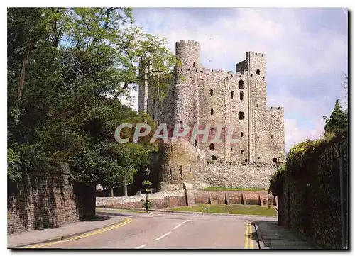 Moderne Karte Rochester the castle one of the finest examples of Norman military building