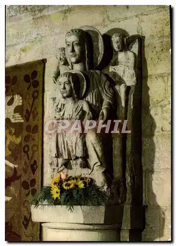 Moderne Karte Abbaye Notre Dame de Fontgombault Indre Notre Dame du Bien Mourir