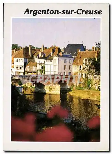 Moderne Karte Argenton sur Creuse Indre la Creuse