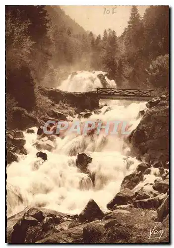 Moderne Karte Cauterets la Cascade de Lutour