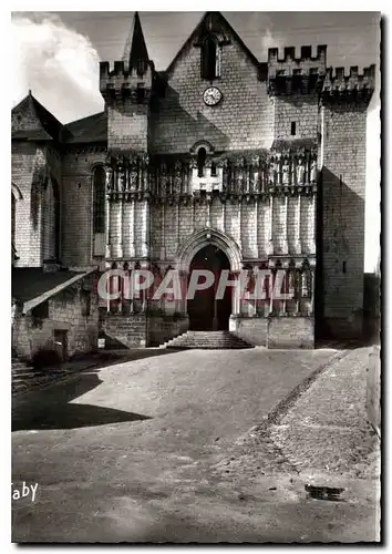 Moderne Karte Candes Saint Martin I et L l'eglise XII et XIII edifiee a l'endroit au mourut St Martin en 397 e