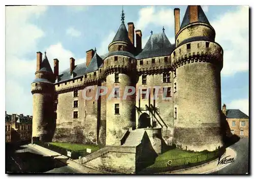 Cartes postales moderne Les Merveilles du Val de Loire Langeais Indre et loire vue d'ensemble du Chateau XV siecle l'ent