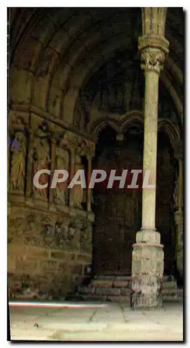 Moderne Karte Candes Saint Martin I et L le Porche de l'eglise XII et XIII S Collegiale edifiee a l'endroit ou