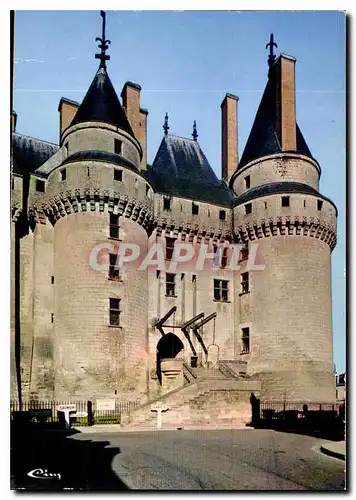 Cartes postales moderne Les Chateaux de la Loire Langeais I et L Entree du Chateau et le Pont Levis