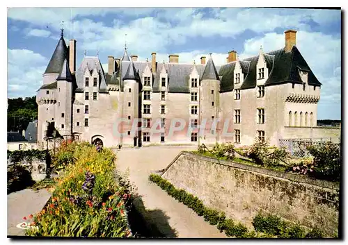 Moderne Karte Les Chateaux de la loire Langeais I et L le Chateau Cour Interieure