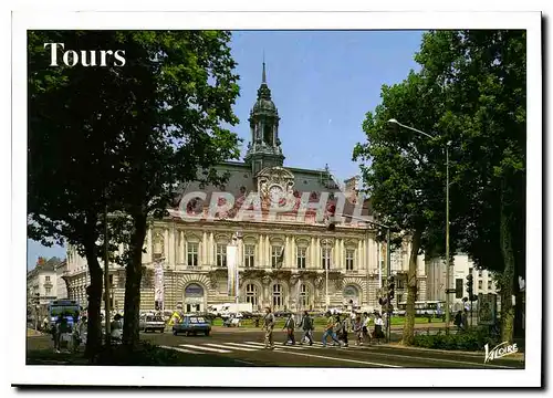 Cartes postales moderne Les Merveilles du Val de Loire Tours Indre et Loire l'Hotel de Ville Place Jean Jaures