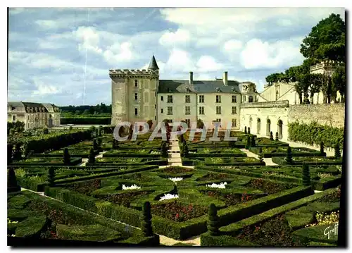 Cartes postales moderne Les Chateaux de la Loire Chateau de Villandry Indre et Loire le Chateau et les Jardins de buis c