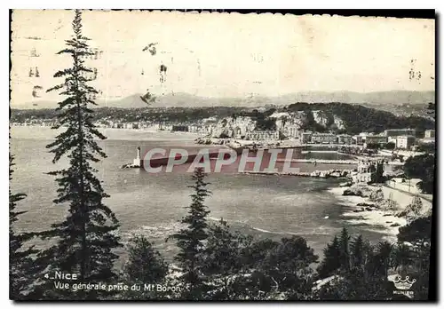 Cartes postales moderne Nice vue generale prise du Mt Boron