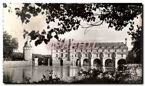 Cartes postales moderne Les Merveilles du Val de Loire Chenonceaux Indre et Loire le Chateau facade ouest et Donjon du X