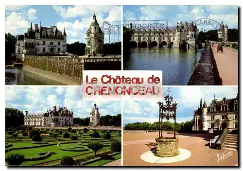 Cartes postales moderne Les Merveilles du Val de Loire Chenonceaux Indre et Loire divers aspects du Chateau XV XVII siec