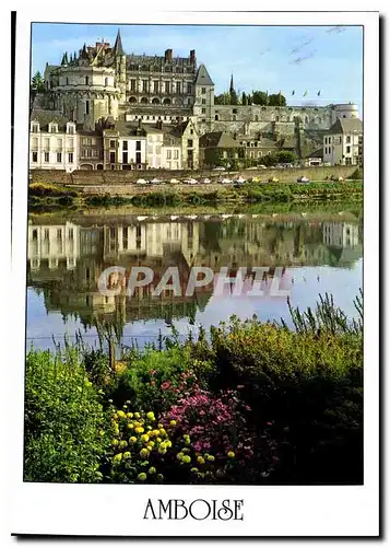 Cartes postales moderne Les Merveilles du val de Loire Amboise Indre et Loire le chateau du XVe siecle la tour des Minim