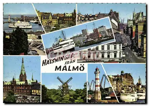 Cartes postales moderne Halsningar fran Malmo