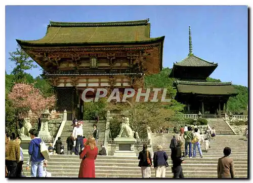 Moderne Karte Niob mon Gate of Kiyomizu Temple Kyoto