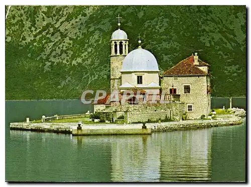 Moderne Karte Perast Island Gospa od Skrpjela