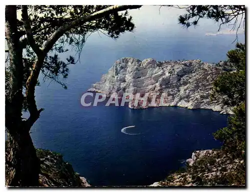 Cartes postales moderne La Cote de Marbre Les Calangues Provencales Entre Marseille et Cassis Le Rocher de Sormiou