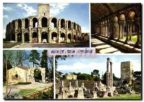 Cartes postales moderne La Provence Arles sur Rhone B du R Arenes Cloitre Saint Trophime galerie romane du XIIs les Alys