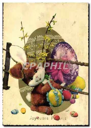 Cartes postales moderne Joyeuses Paques Lapin
