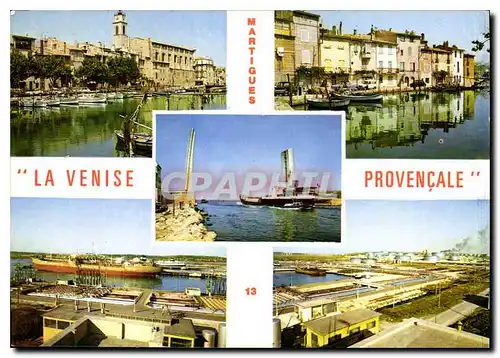 Moderne Karte La Venise Provencale Martigues