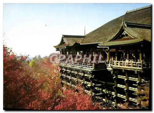 Moderne Karte The Main hall of Kiyomizu Temple Kyoto