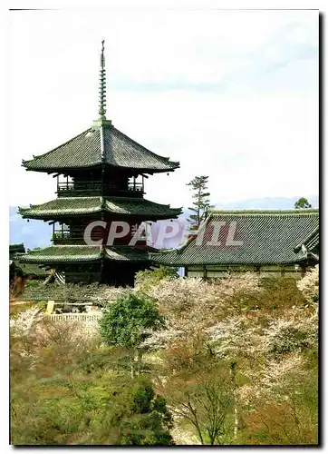 Moderne Karte The Pagoda of Kiyomizu Temple Kyoto