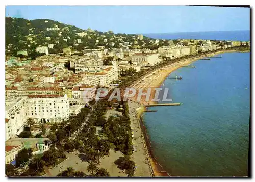 Moderne Karte Cannes Cote d'Azur Jardins Albert Ier la Croisette