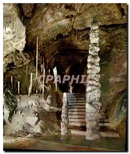 Moderne Karte Grottes de Han sur Lesse le minaret nouvelles galeries