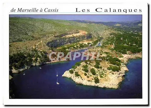 Cartes postales moderne Calangues de Port Pin et Port Miou