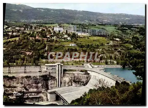 Moderne Karte Barrage de Genissiat Ain