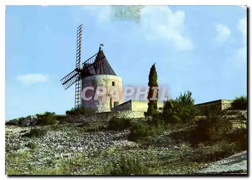 Moderne Karte Fontvieille B du R Le Moulin de Daudet